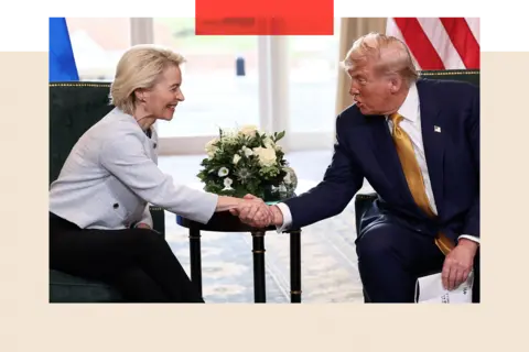 Trump's global tariffs 'victory' may come at a high price REUTERS/Evelyn Hockstein U.S. President Donald Trump shakes hands with European Commission President Ursula von der Leyen