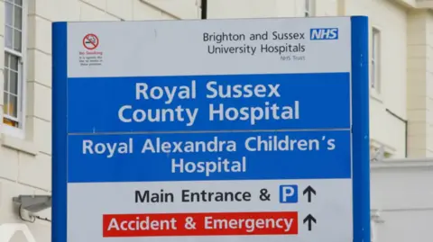 Sussex families feel 'ignored' over Brighton maternity review PA Media A sign outside the Royal Sussex County Hospital in Brighton.