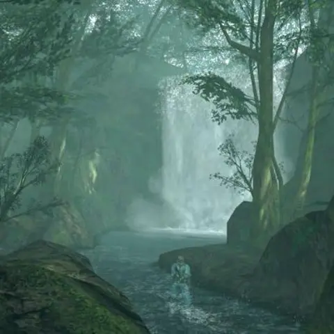 Metal Gear Solid back with remake years after Kojima left Konami Konami A jungle scene from a video game. It is instantly recognisable as an older video game, with blocky rocks and pixel-y trees.