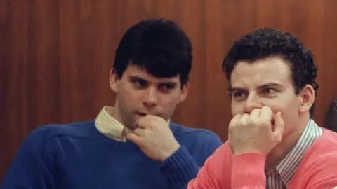 What to know about Menendez brothers' case and when could they be released Getty Images Erik (left) and Lyle in court