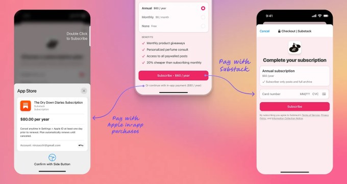 Substack writers can now direct US readers to (often cheaper) web-based subscriptions on iOS substack iap Substack writers can now direct US readers to (often cheaper) web-based subscriptions on iOS