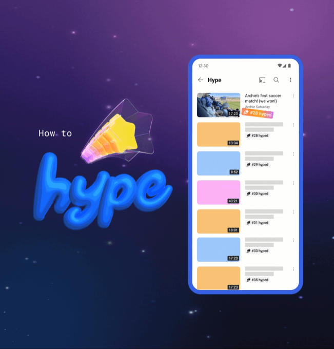 YouTube's 'Hype' feature that boosts smaller creators launches globally videoframe 10349 YouTube's 'Hype' feature that boosts smaller creators launches globally