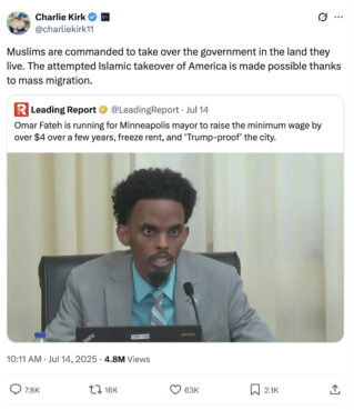 webRNS Charlie Kirk X Post1 Anti-Shariah conspiracy theories, a staple of 9/11-era rhetoric, resurge around Mamdani