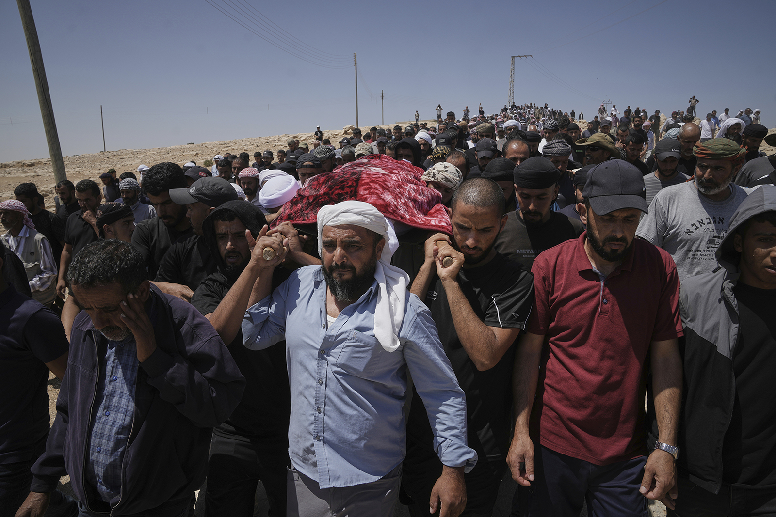 webRNS Hathaleen Funeral1 Palestinian nonviolent activist killed by Israeli settler is buried after IDF releases body