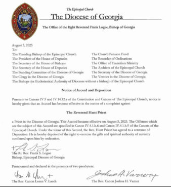 Episcopal Church removes priest who founded Christian psychedelic society webRNS Hunt Priest2 Episcopal Church removes priest who founded Christian psychedelic society
