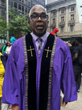 webRNS Rev Michael Jordan 20250828 Black faith leaders march on Wall Street to denounce anti-DEI campaign