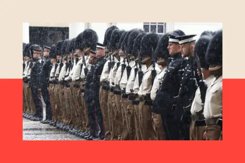 Why Trump's UK state visit is mired with potential pitfalls Peter Nicholls/Getty Images Members of the Guard of Honour