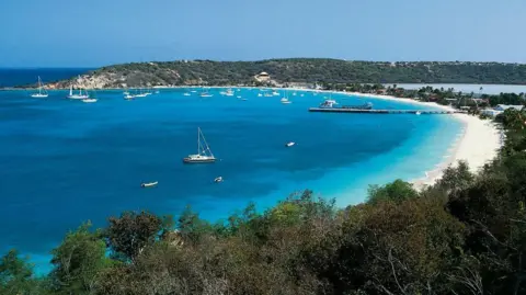 The Caribbean island making millions from the AI boom Getty Images A beach in Anguilla
