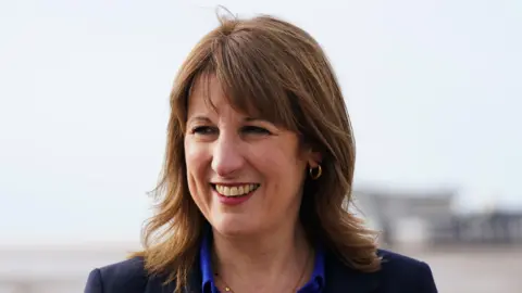 PA Media Rachel Reeves during a visit to Southport Pier on Saturday.