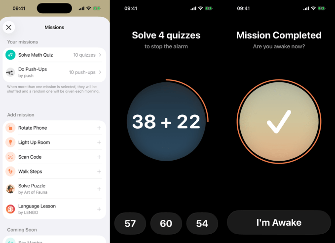 Awakeapp Awake's new app requires heavy sleepers to complete tasks in order to turn off the alarm