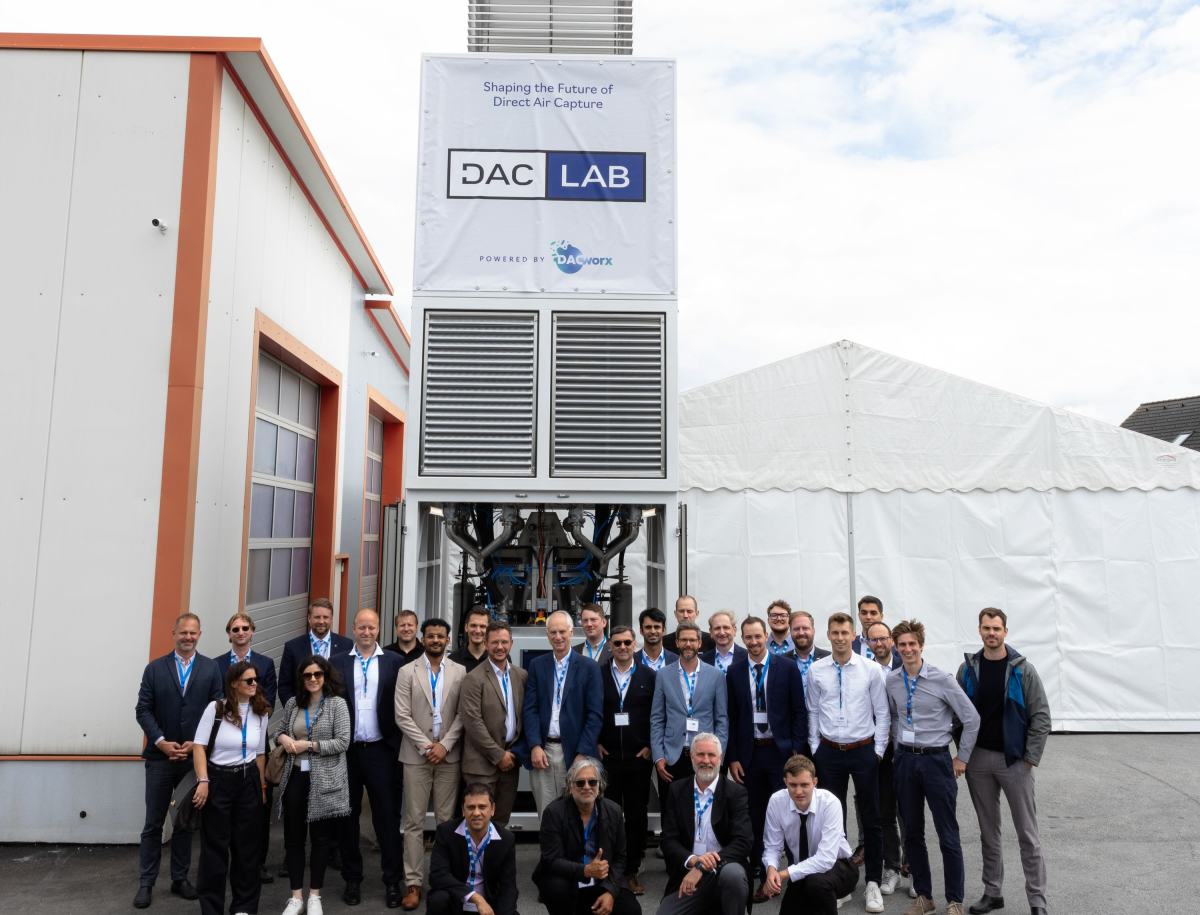 DACLab team DACLab says it can remove CO2 using less electricity than many competitors