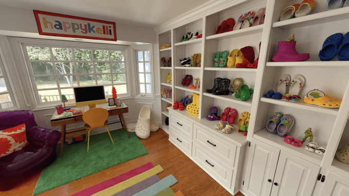 Happy Kellis Crocs room Screenshot Meta launches Hyperscape, technology to turn real-world spaces into VR