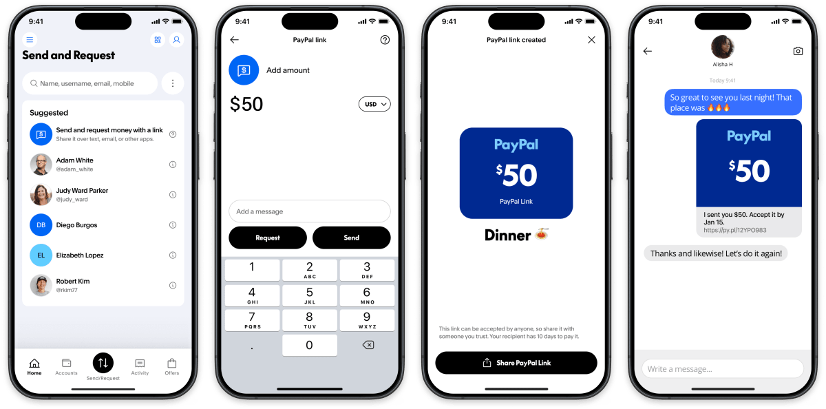 PayPal Links PayPal adds new one-to-one payment links that will soon support crypto