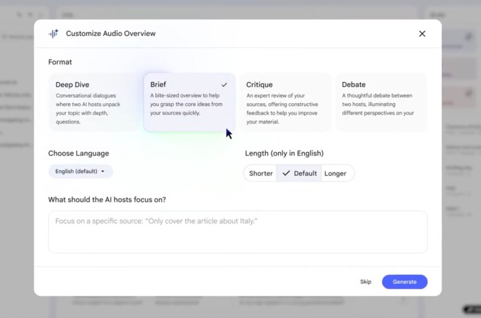 Google's NotebookLM now lets you customize the tone of its AI podcasts Screenshot 2025 09 03 at 1.28.11PM Google's NotebookLM now lets you customize the tone of its AI podcasts