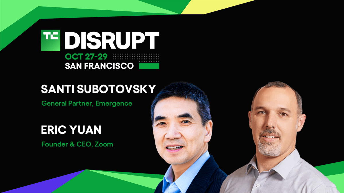 TC25 Yuan Subotovsky Speaker 16x9 Dark Eric Yuan and Santi Subotovsky on breakout success at Disrupt 2025