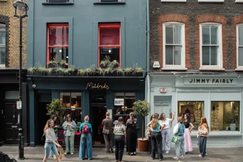 What impact will the Tube strike have on the economy? Mildred's People outside Mildred's restaurant