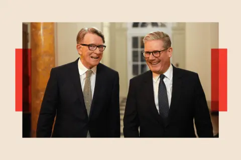 Why Trump's UK state visit is mired with potential pitfalls Carl Court/Getty Images British Prime Minister Keir Starmer (R) talks with Lord Mandelson