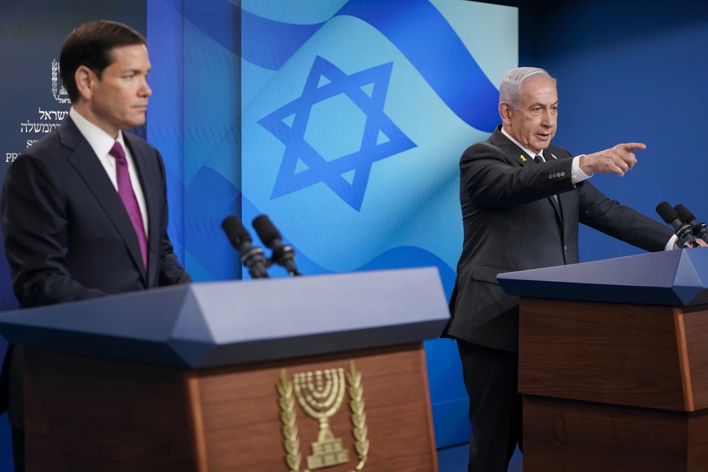 download 21 Little daylight between US and Israel evident as Rubio and Netanyahu meet