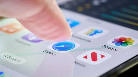 AI challenges the dominance of Google search Getty Images A finger about to press the safari app on a smarthphone