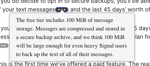 image 2 Signal introduces free and paid backup plans for your chats