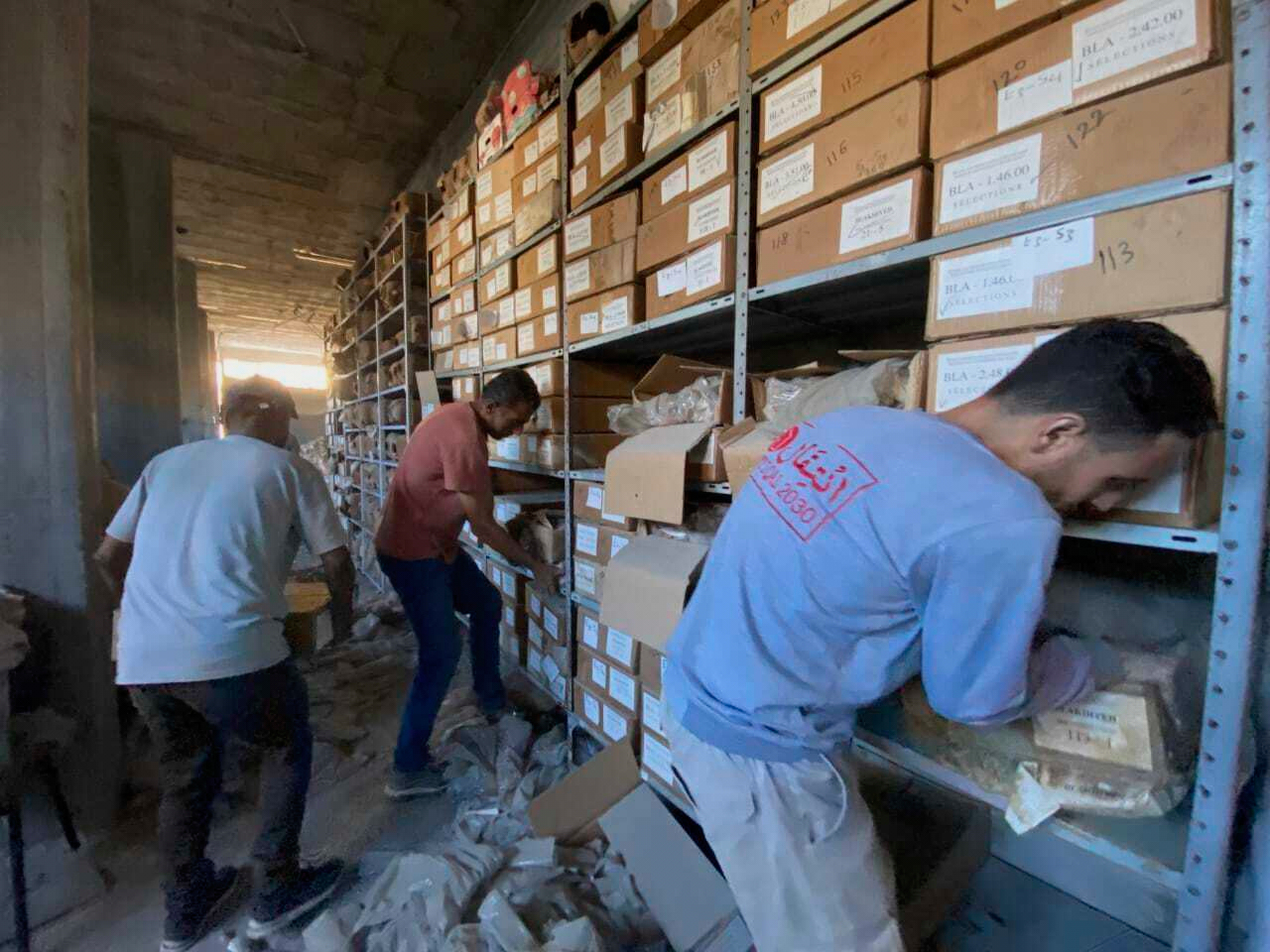 main 34 A rushed rescue saves Gaza archeological items before an Israeli strike on a warehouse
