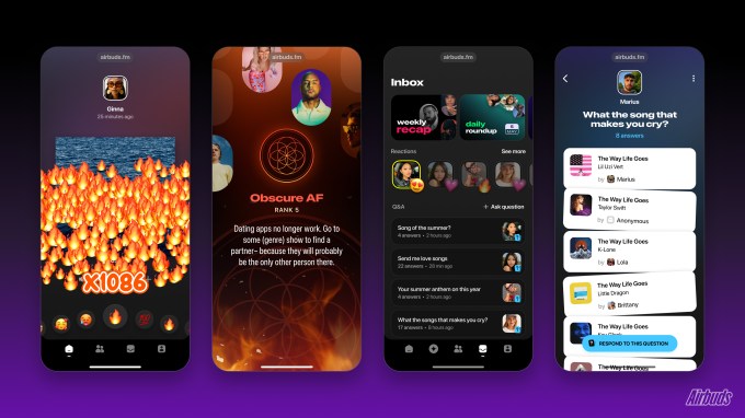 screenshots 3 Airbuds is the music social network Apple and Spotify wish they had built