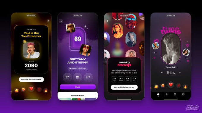 screenshots 5 Airbuds is the music social network Apple and Spotify wish they had built