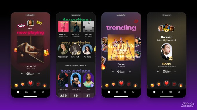 screenshots 7 Airbuds is the music social network Apple and Spotify wish they had built
