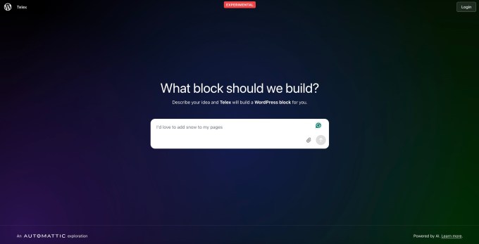 WordPress shows off Telex, its experimental AI development tool WordPress shows off Telex, its experimental AI development tool