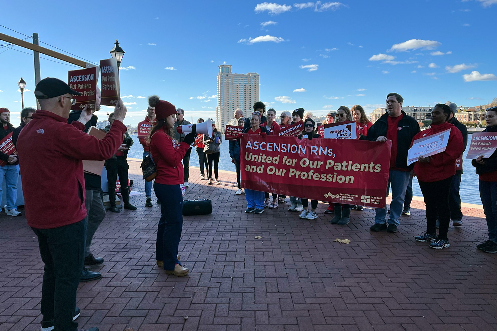 webRNS Ascension Nurses1 Nurses' union report criticizes Ascension heath system for investments against Catholic values