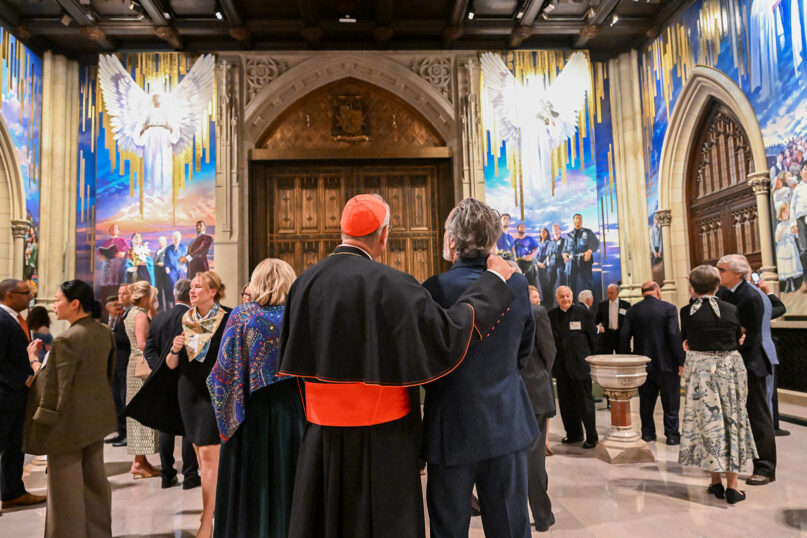 webRNS Dolan Mural1 Mural at St. Patrick's Cathedral sends immigration message