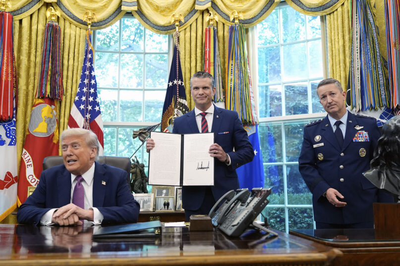 webRNS Hegseth Trump1 Department of War quotes Bible on social media. Some link it to Christian nationalism.