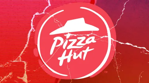 What went wrong with Pizza Hut? BBC Pizza Hut logo on cracked red background