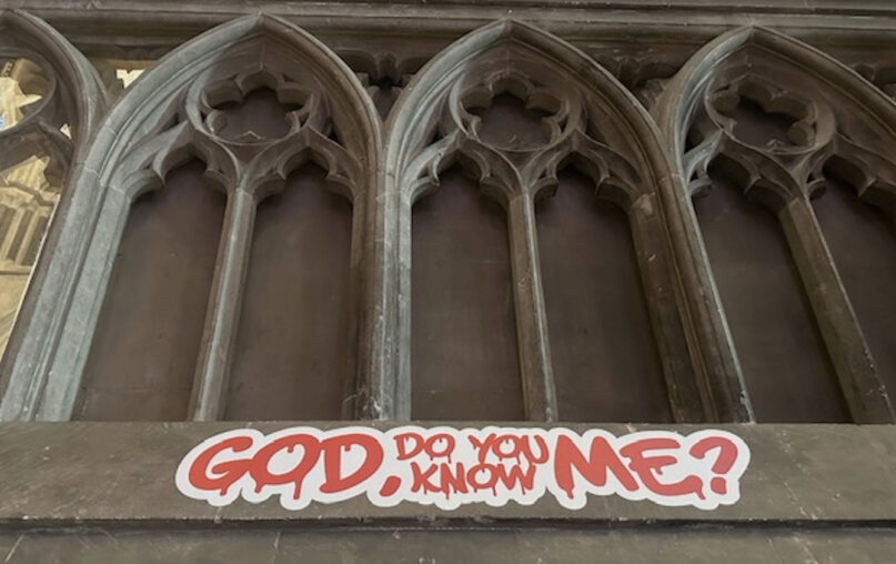 Rejecting comments by Vance and Musk, UK cathedral paints graffiti show as 'meaningful' webRNS Canterbury Graffiti2 Rejecting comments by Vance and Musk, UK cathedral paints graffiti show as 'meaningful'