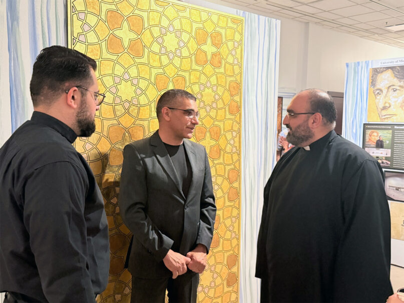 Harout Bastajian, a Christian muralist, found his calling painting mosque domes webRNS Mosque Art6 Harout Bastajian, a Christian muralist, found his calling painting mosque domes