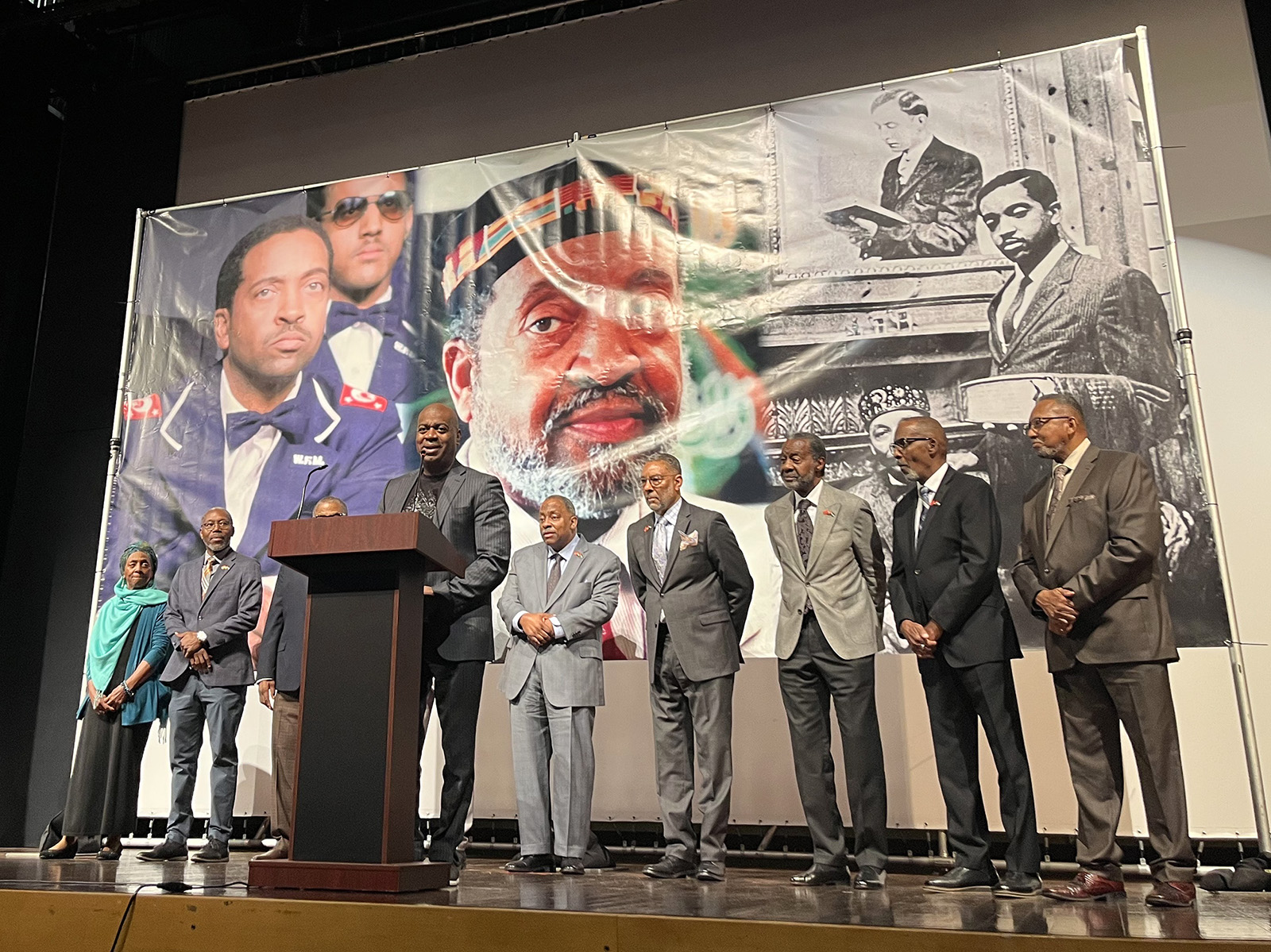 webRNS Muslim Leadership2 In Newark, a Nation of Islam heir speaks against war in Gaza, Trump