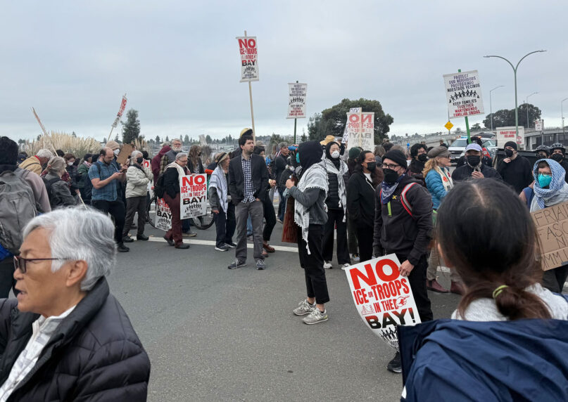 At Bay Area protest, a second pastor is shot by federal agents with a pepper round webRNS Oakland Protest 202151014 At Bay Area protest, a second pastor is shot by federal agents with a pepper round