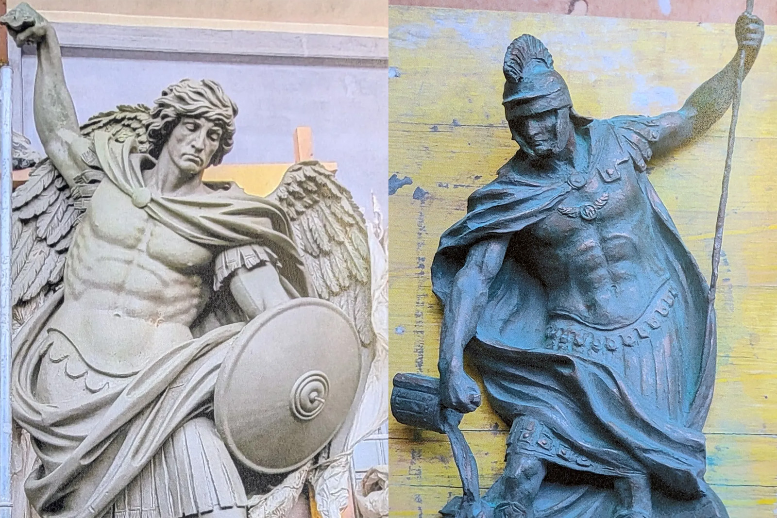 webRNS Quincy Statues3 Even some Catholics disliked saints' statues at Massachusetts police station. A judge agreed.