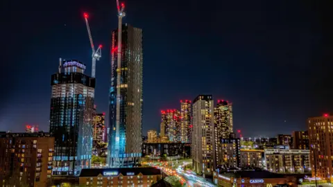 PA Media Manchester's skyline