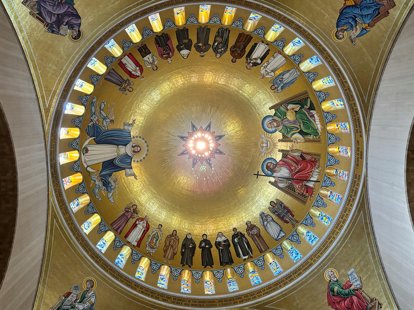 webRNS Mosaic Saints1 President Trump's saintly message