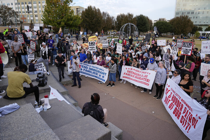 webRNS Charlotte Immigration1 ICE or Cities Church protesters?