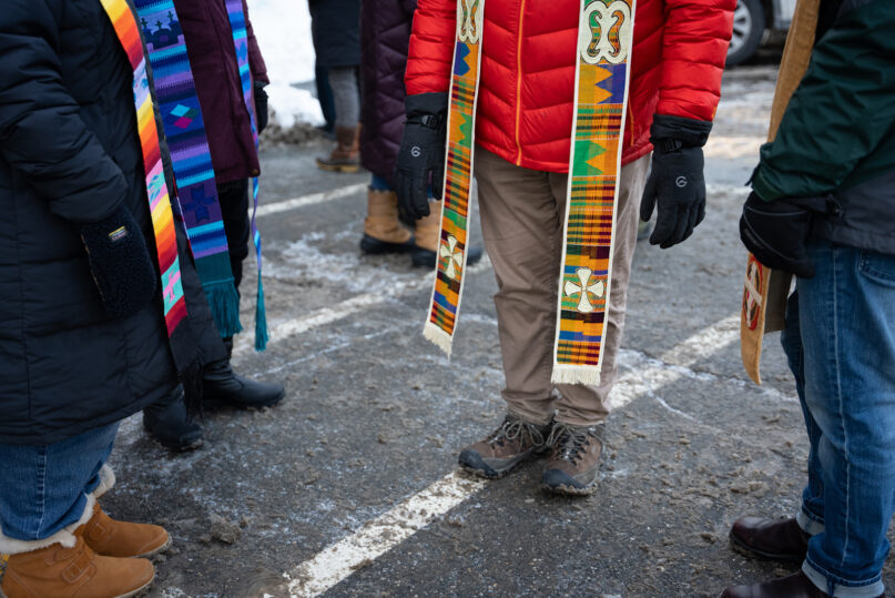 webRNS Maine ICE3 Maine clergy form spiritual 'shield' outside workplaces to protect immigrants from ICE