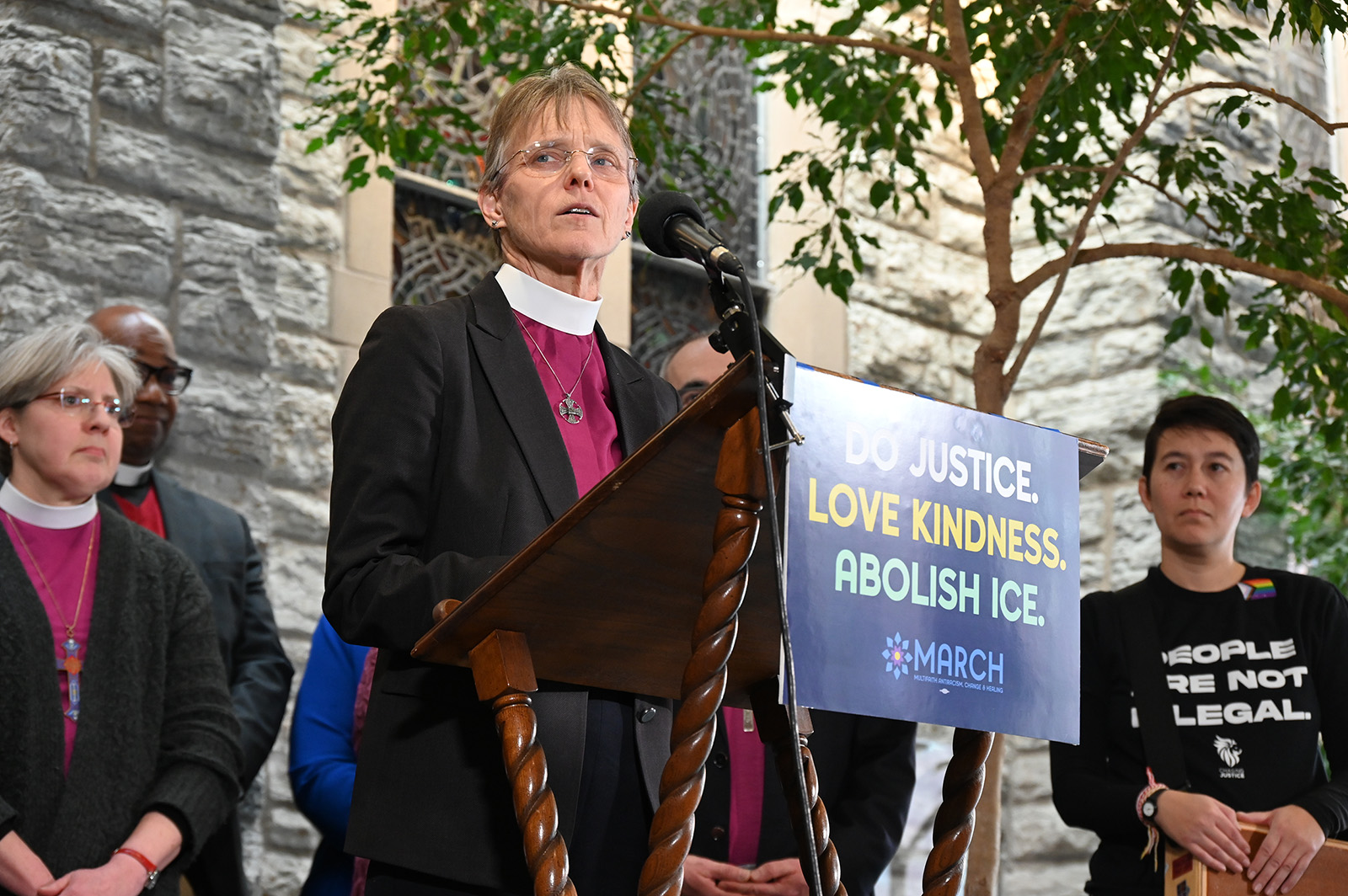 webRNS Minneapolis Clergy3 One year after she urged Trump to have mercy, Bishop Budde leads clergy protests in Minneapolis