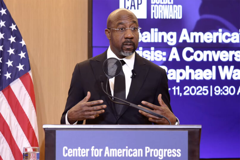 webRNS Raphael Warnock2 Warnock, declaring ‘spiritual crisis,’ urges public, private sectors to help needy