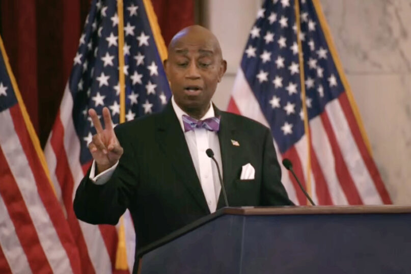 webRNS Prayer Breakfast1 At dueling National Prayer Breakfasts, a religious debate over Trump's immigration policy