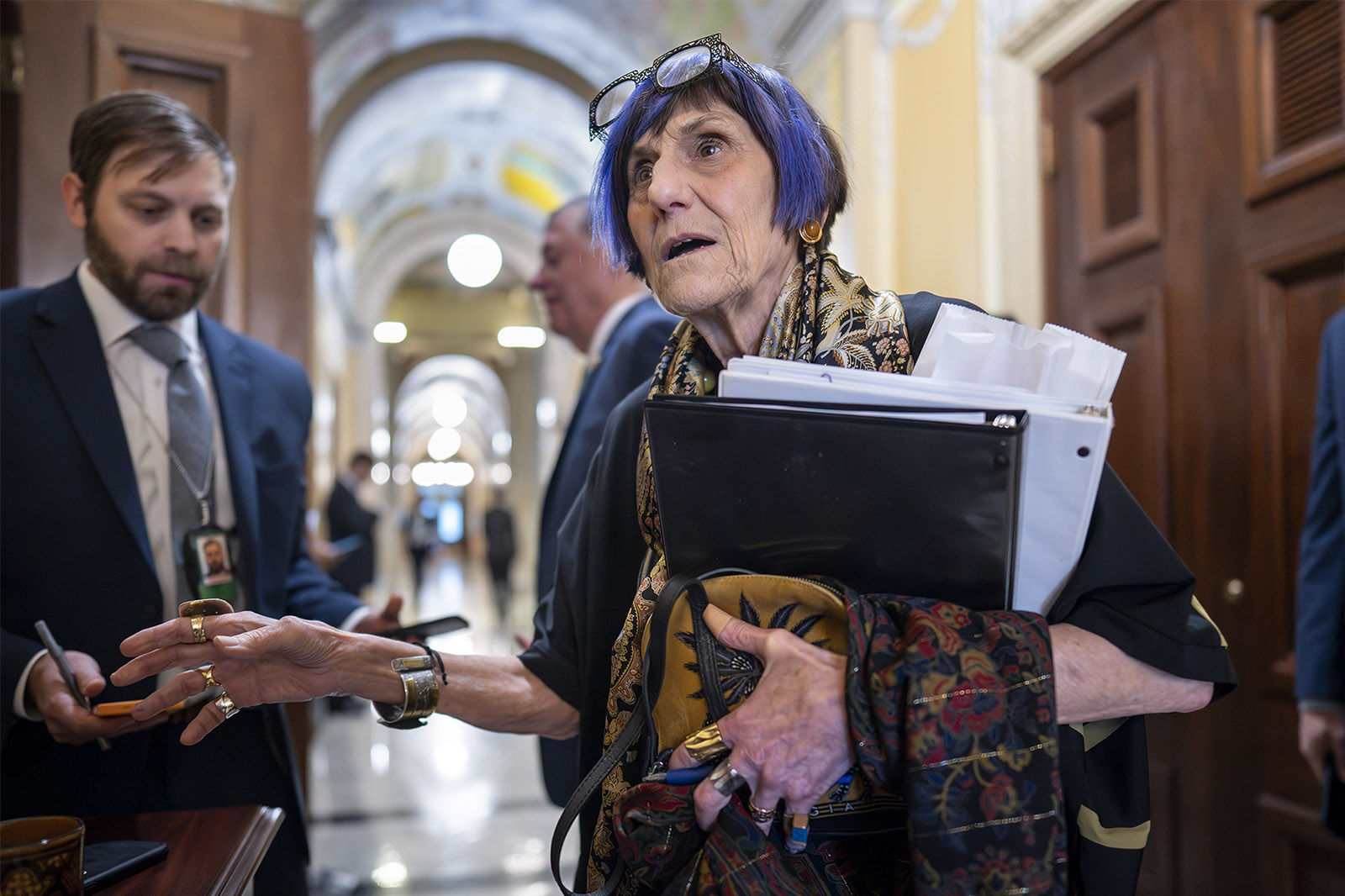 webRNS Rosa DeLauro1 Catholic congressional Dems rebuke Mike Johnson's biblical defense of ICE