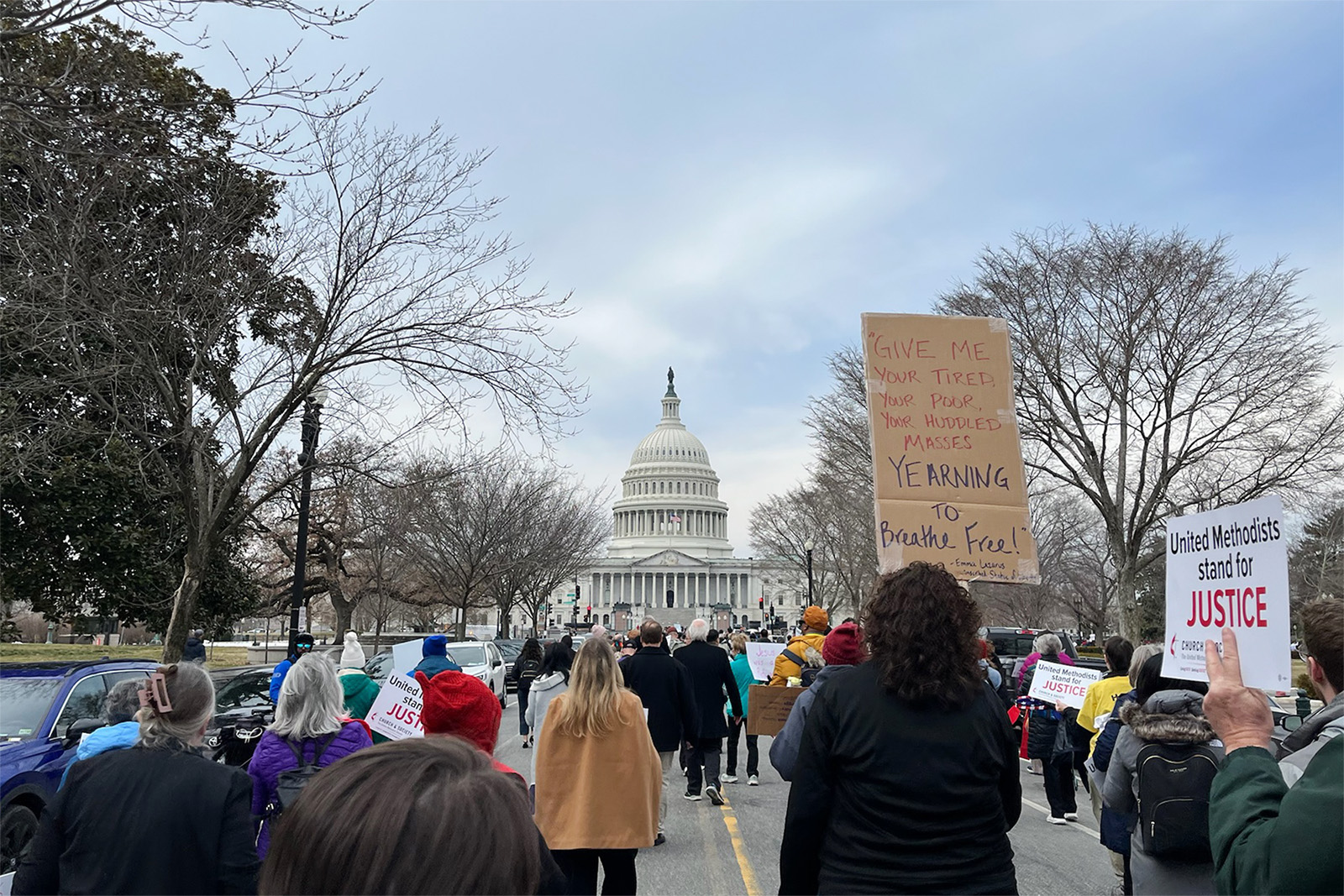 webRNS UMC Immigration2 Hundreds of United Methodists rally to dismantle ICE outside Capitol
