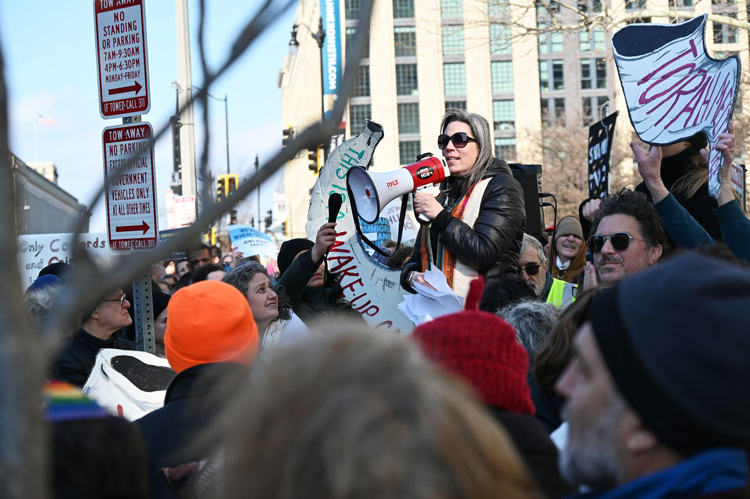 webRNS jews against ice 3 20260211 Rabbis lead hundreds in mass Jewish protest outside ICE headquarters