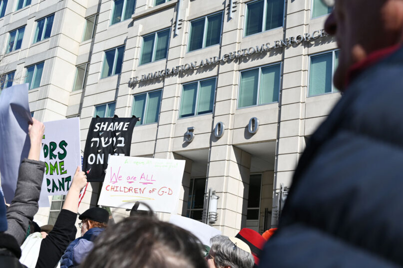 webRNS jews against ice 4 20260211 Rabbis lead hundreds in mass Jewish protest outside ICE headquarters
