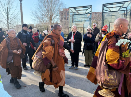 webRNS national cathedral monks 2 20260210 As Walk for Peace reaches DC, Buddhist monks share interfaith message with thousands